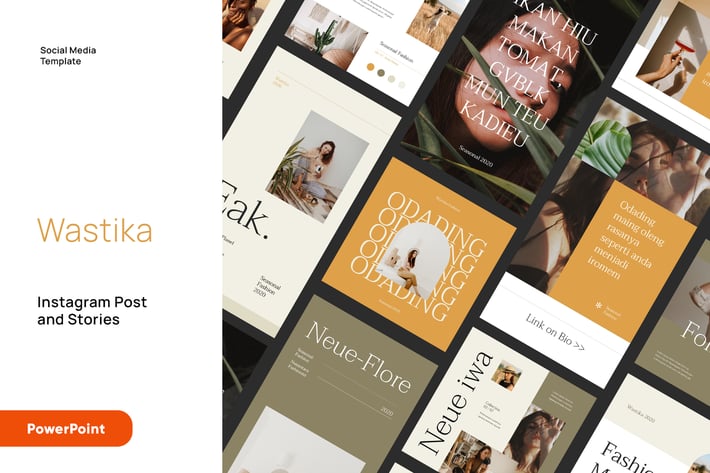Wastika - Fashion Catalog Instagram Kit Powerpoint