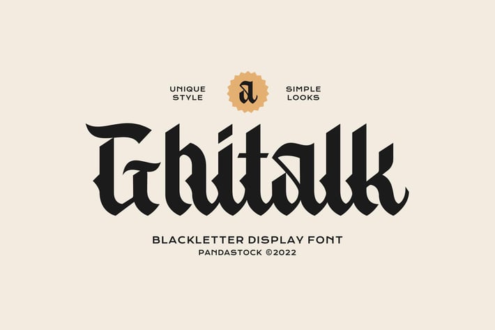 Ghitalk Blackletter Font