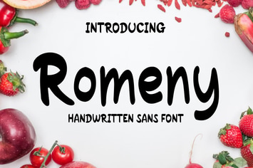 Romeny Sans Handwritten Font