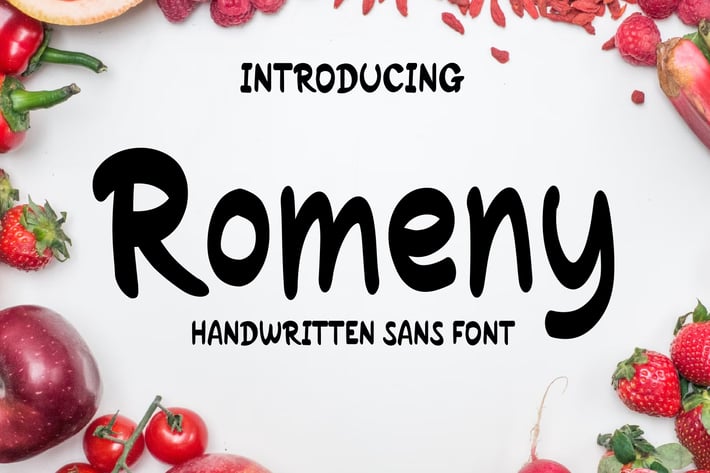 Romeny Sans Handwritten Font
