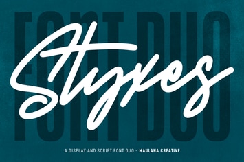 Styxes Font Duo Script Display