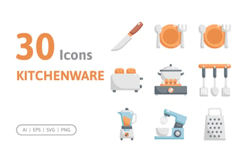 30 Kitchenware Icons
