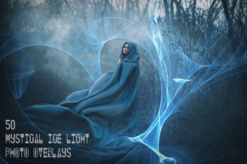 50 Mystical Ice Light Photo Overlays