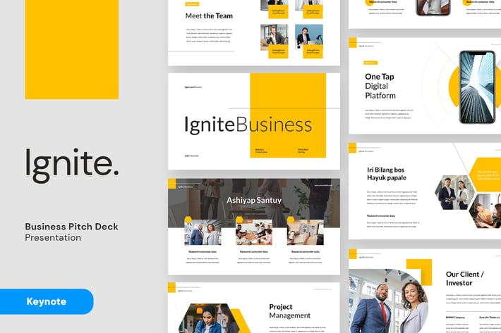 IGNITE - Business Pitch Deck Keynote