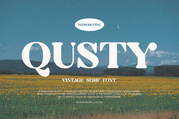 Qusty Elegant Serif Font Typeface