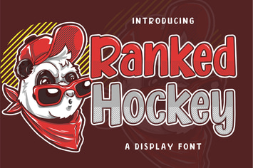 Ranked Hockey - Handcraft Display Font
