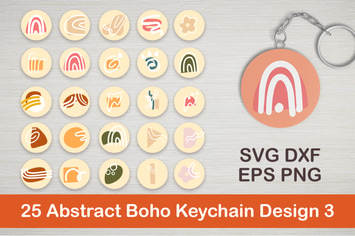 25 Abstract Boho Keychain Designs 3