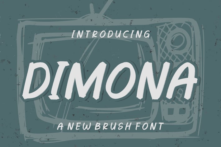 Dimona | Brush Font