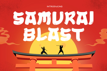 Samurai Blast - Japanese Style Font