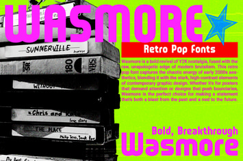 Wasmore - Retro Pop Fonts