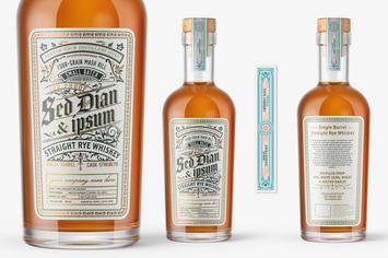 Vintage Whiskey Label Layout