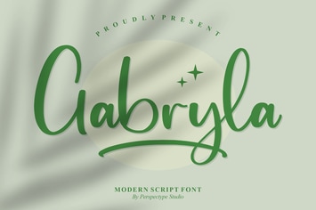 Gabryla Modern Script Font
