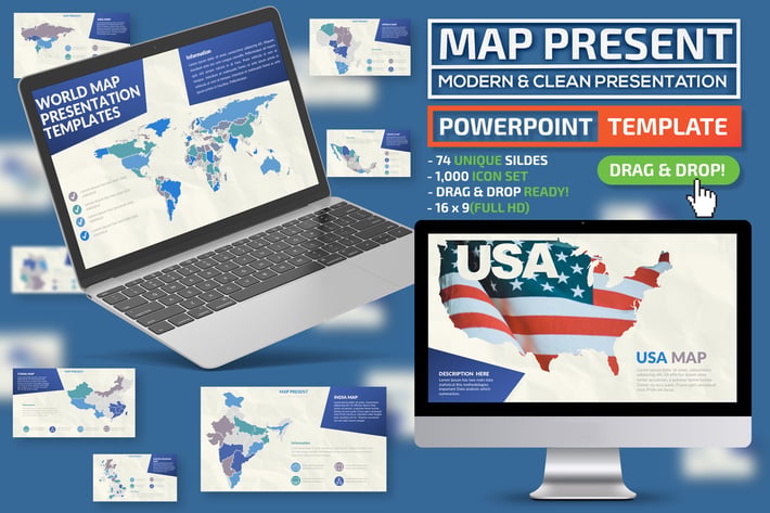 Map Powerpoint Template