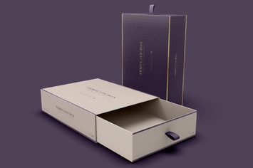 Rectangular Cardboard Box Mockup