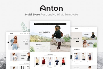 Anton | Multi Store Responsive HTML Template