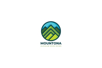 mountona- mountains logo Design