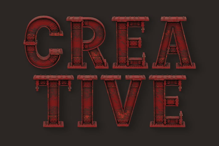 Steel Construction - 3D Color SVG Font