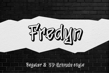 Fredyn - Handwritten Graffiti Font