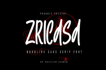 Sricasa - Monoline San Serif Font