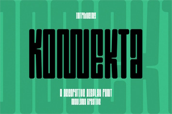 Konnekta Decorative Display Font