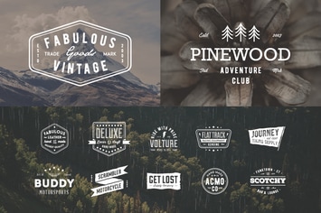 18 Simple Vintage Badge