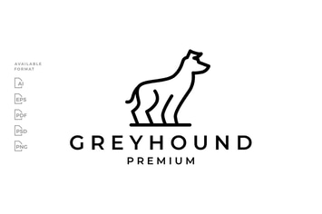 Greyhound Dog Logo