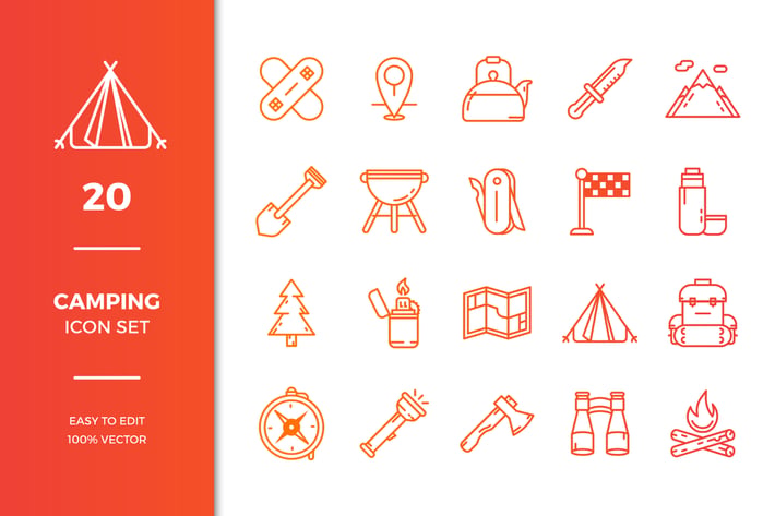 Camping Icon Collection