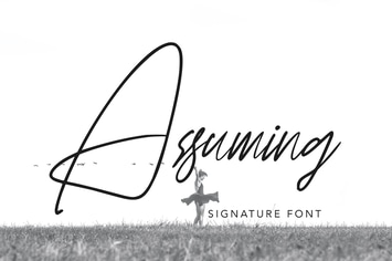 Assuming - Handwritten Font