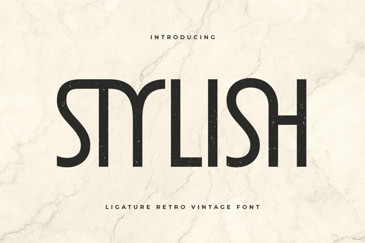 Stylish - Unique Ligature Font
