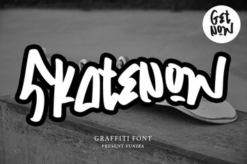 Skatenow | Graffiti Font 