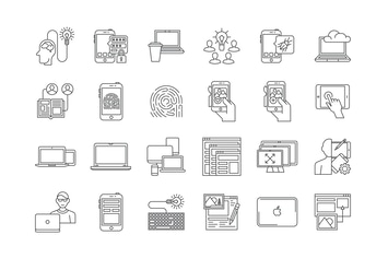 57 Web & Mobile Development Icons