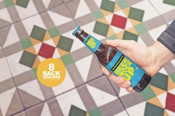 Get Beer Bottle Mockup