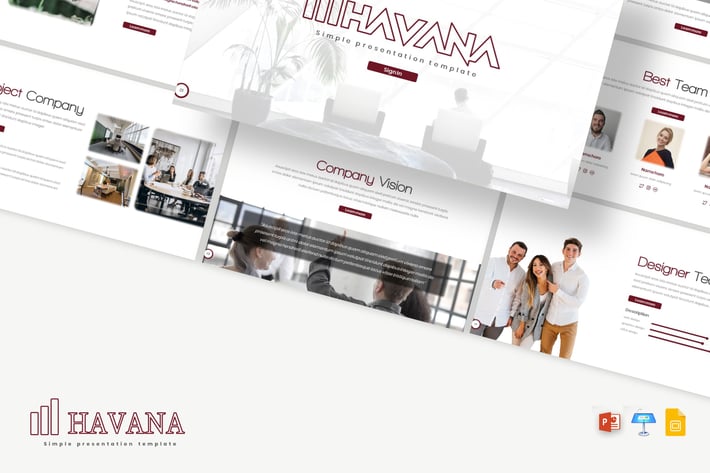 Havana - Simple Template PPTX / GSlides / Key
