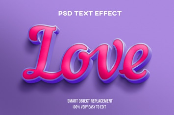 Purple pink text effect
