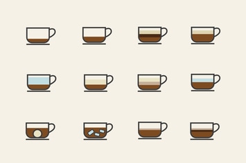 12 Coffee Type Icons
