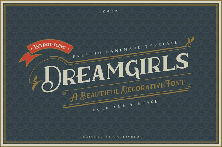 Dreamgirls - Vintage Decorative Serif Font