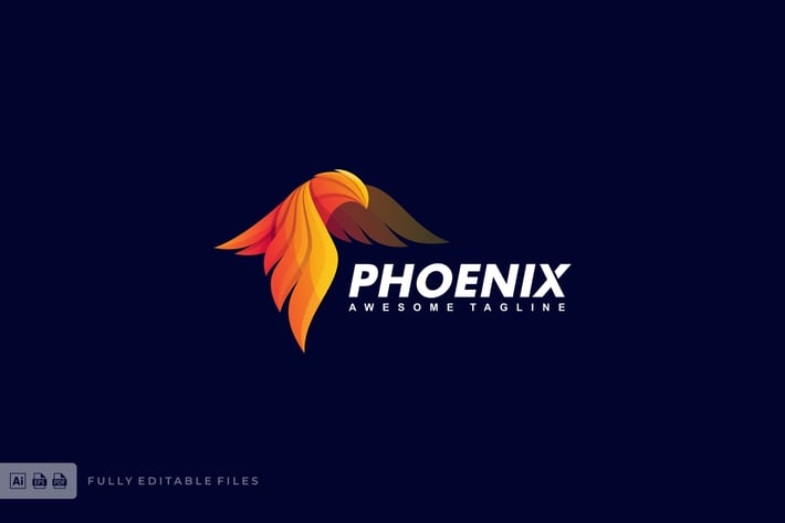 Bird Phoenix Eagle Logo Template