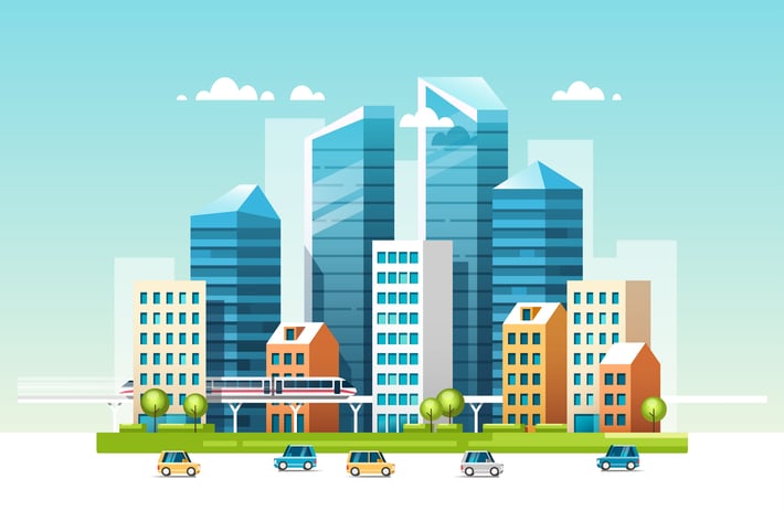 City Downtown Landscape