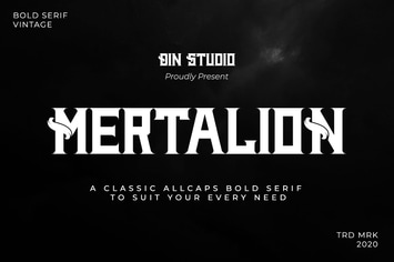 MERTALION - VINTAGE SERIF FONT