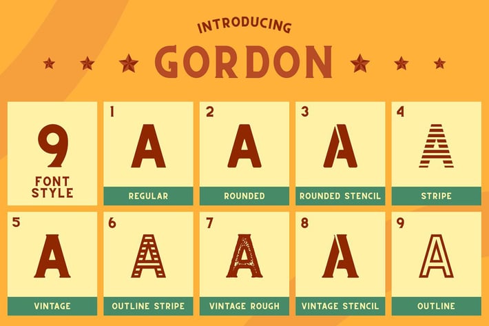 CS Gordon Font Family