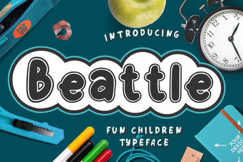 Beattle Fun Children Advertisement Font