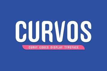 Curvos Display Typeface + Badge