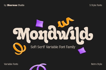 Mondwild - New Modern Logo Font