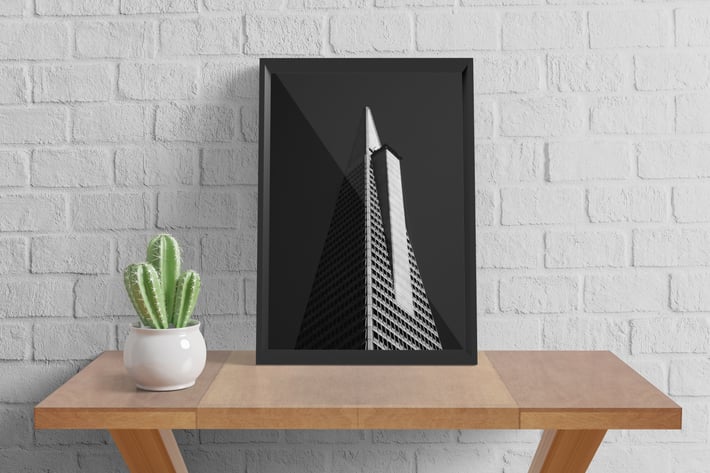 Realistic A3 Frame Mockup V4