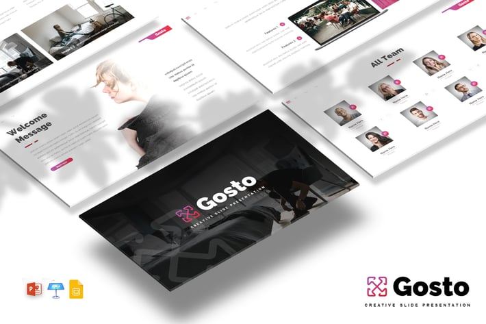Gosto - Creative Slides PPTX / GSlides / Key