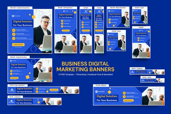Business Digital Marketing Banners Ad