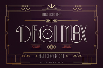 Decolmax Art Deco Typeface