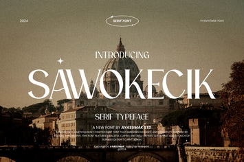 Sawokecik - Vintage Elegant Serif Font
