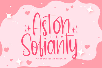 Aston Sofianty - Handwritten Font