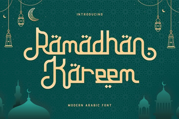 Ramadhan Kareema - Modern Arabic Font